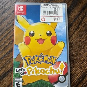 Nintendo Yellow and Red Pokémon Let's Go Pikachu Game
